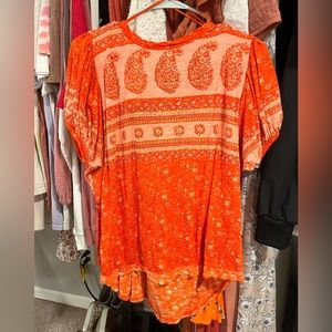 Free People Low Back Tee